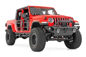 Jeep Gladiator Tubular Doors - Front and Rear - Rough Country - Rough Country Steel Tube Doors - Black - '21-'22